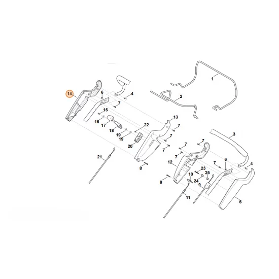 Stihl   Część obudowy 6375 182 1300